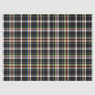 Papier Mousseline Motif traditionnel Olive Green Tartan moderne 