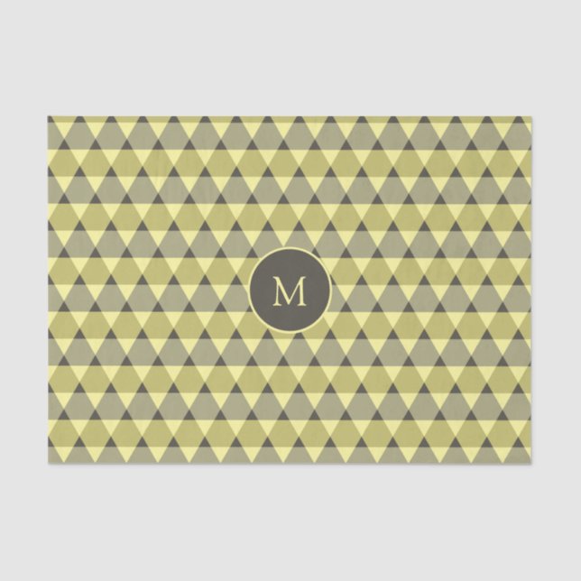 Papier Mousseline Motif triangles (Recto)