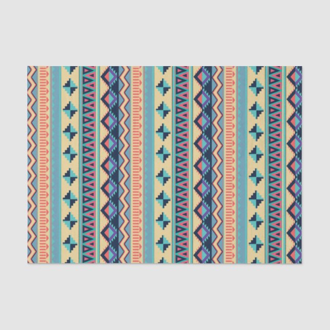 Papier Mousseline Motif tribal de couverture de coucher du soleil de (Recto)