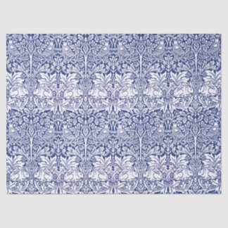 Papier Mousseline Motif vintage bleu de lapin de frère de William