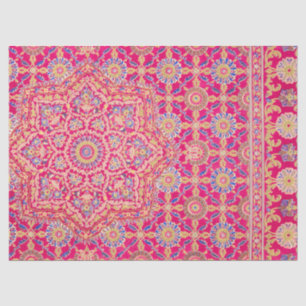 Papier Mousseline Motif vintage de broderie indienne