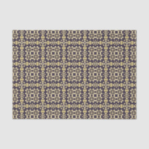Papier Mousseline Motif vintage de damassé d'art, d'or