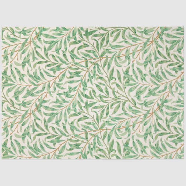 Papier Mousseline Motif Willow, William Morris Tissue Paper (Recto)