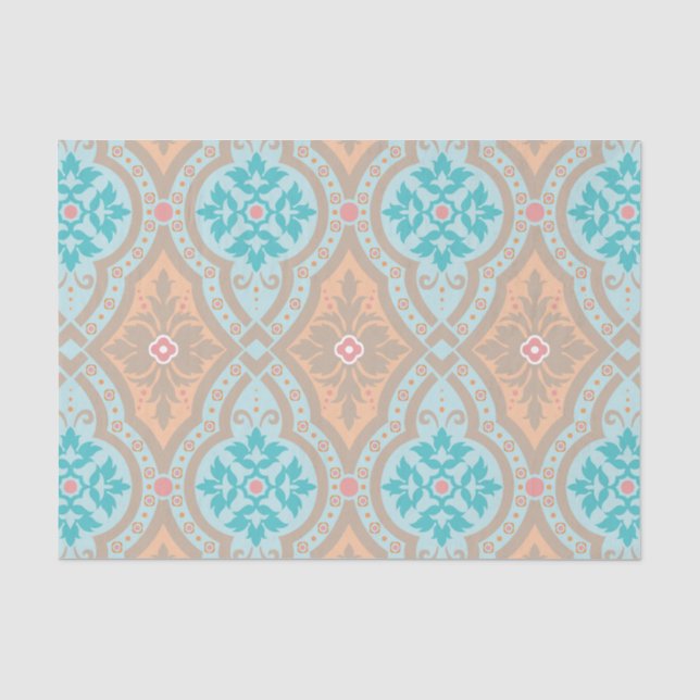 Papier Mousseline Motifs de fantaisie d'éblouissement Bollywood (Recto)