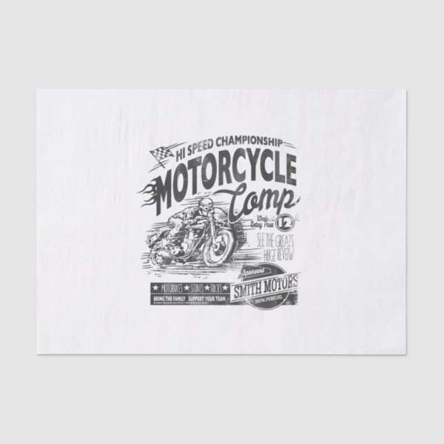 Papier Mousseline motocyclette de championnat à haute vitesse (Recto)