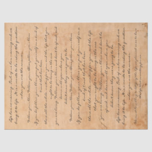 Papier Mousseline Mots de manuscrit souillés pareau vintage des