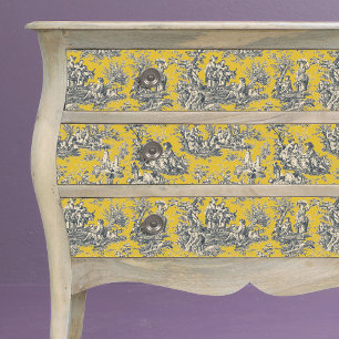 Papier Mousseline Moutarde jaune vintage
