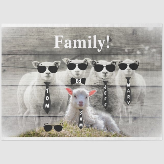 Papier Mousseline Mouton d'agneau de bébé (Recto)