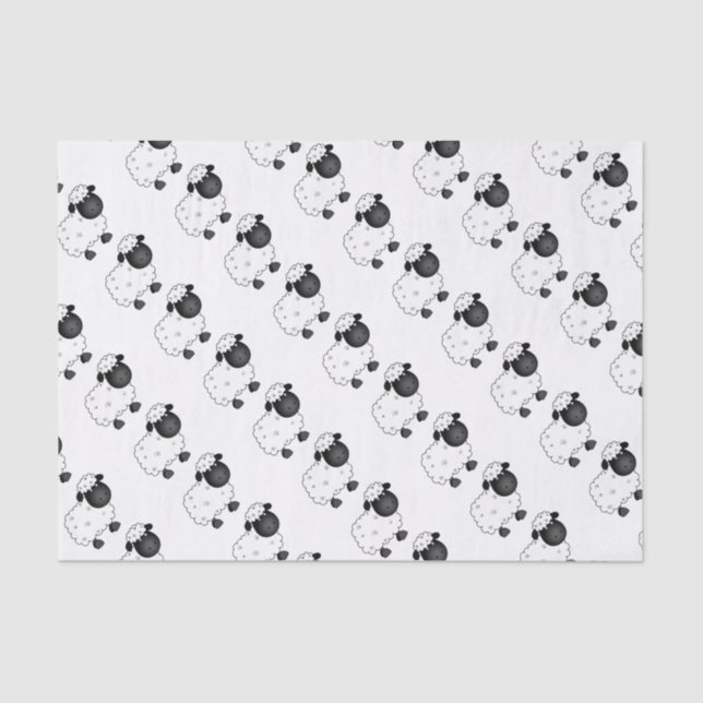 Papier Mousseline Moutons de bébé pour la brebis (Recto)
