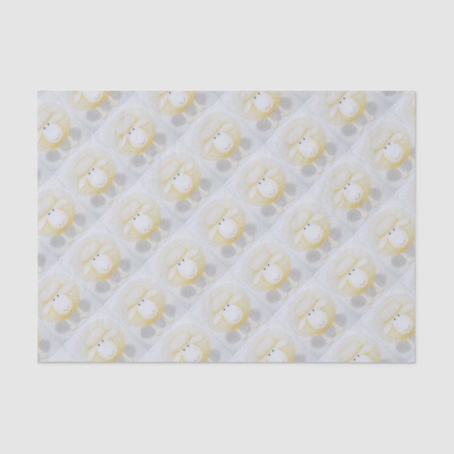 Papier Mousseline Moutons laineux blancs pour la brebis (Recto)