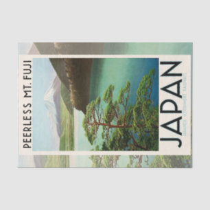 Papier Mousseline Mt Fuji Japon affiche Voyage Art Vintage