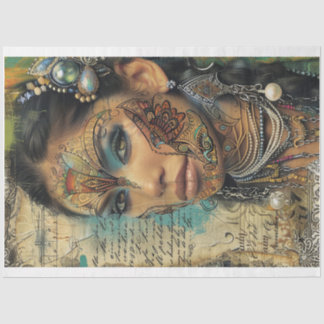 Papier Mousseline Multicultural Women of Beauty Series Decoupage