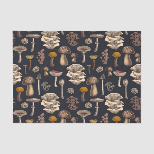 Papier Mousseline Mushrooms sauvages (Recto)