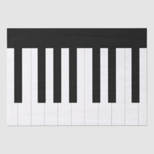 Papier Mousseline Music Lover Instrument de musique piano clavier