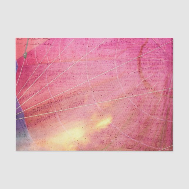 Papier Mousseline Musique colorée (Recto)