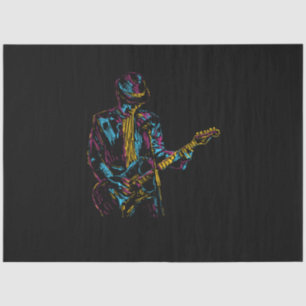 Papier Mousseline musique de guitare