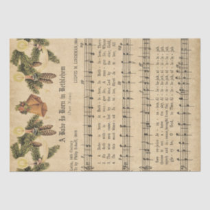 Papier Mousseline Musique de Noël