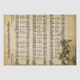 Papier Mousseline Musique de Noël