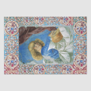 PAPIER MOUSSELINE MUSIQUE FABRIQUANT ANGE DE NOËL, BIJOUX PRÉCIEUX, 