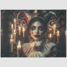 Mystérieux Arlequin sombre aux yeux brillants Déco