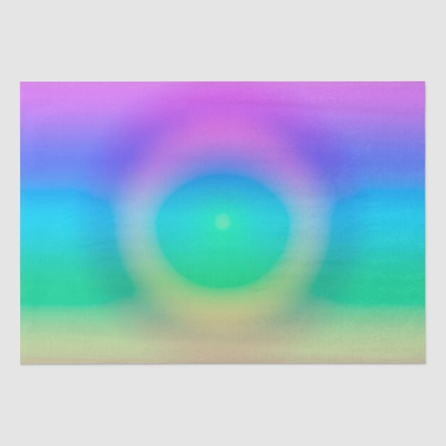 Papier Mousseline Mystic Rainbow Eye Ombre (Recto)