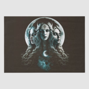 Papier Mousseline Mystic Triple Goddess Twist Découpage