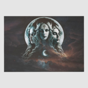 Papier Mousseline Mystic Triple Goddess Twist Decoupage Tissu Paper