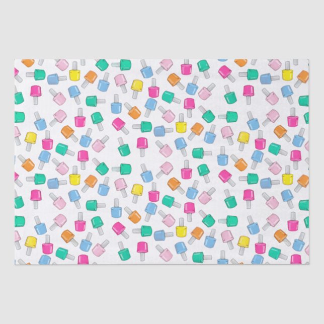 Papier Mousseline Nail Polonais Mani Pedi Cosmetologue Anniversaire (Recto)