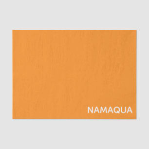 Papier Mousseline Namaqua orange nom de la couleur