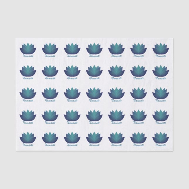 Papier Mousseline Namaste Lotus Flower (Recto)