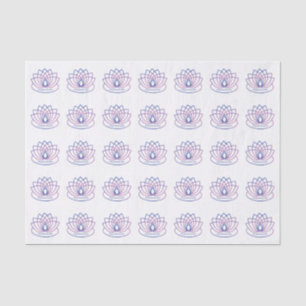 Papier Mousseline Namaste Purple et Pink Lotus Flower