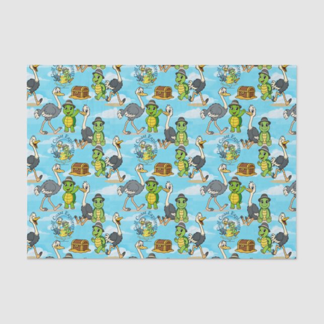 Papier Mousseline Nan Nae & Lulu Adventures Gift Wrap Tissue Paper (Recto)