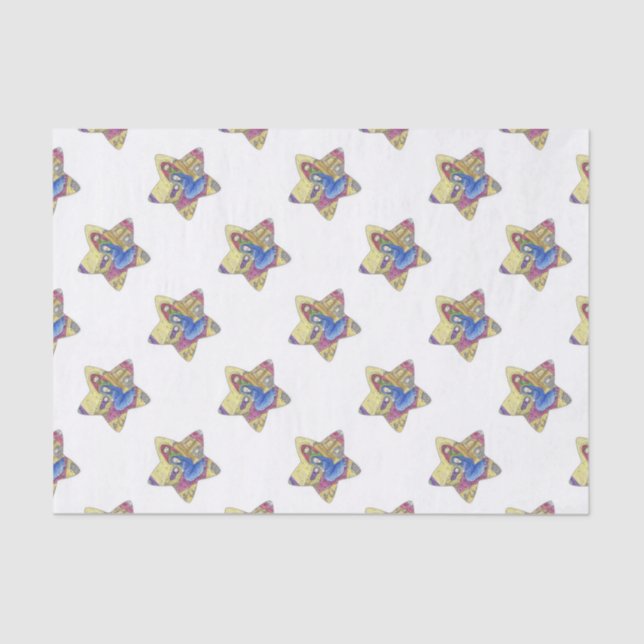 Papier Mousseline Nativité Noël : Bébé Jésus, Marie dans une crèche (Recto)