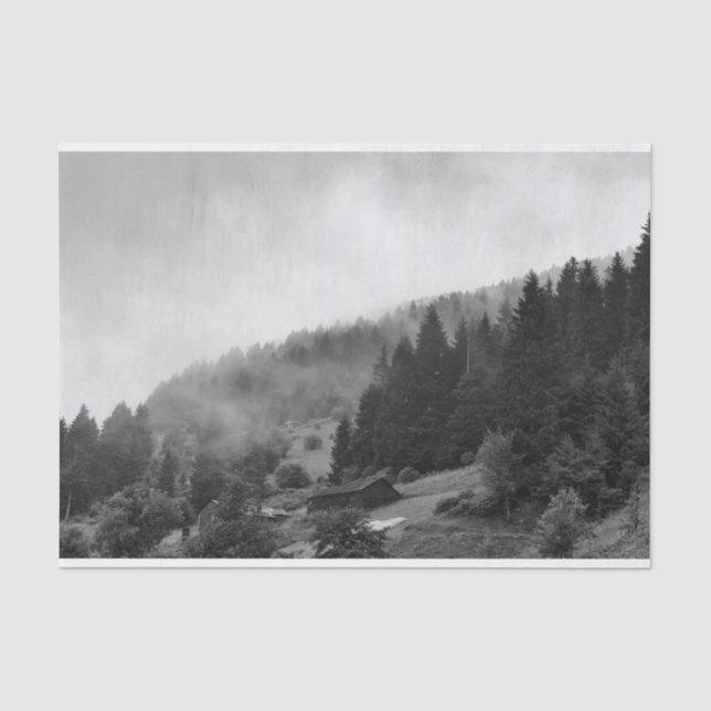 Papier Mousseline Nature magique et fraîche en brouillard (Recto)
