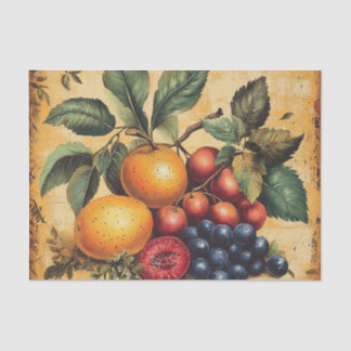 Papier Mousseline Nature morte de fruits classiques Oranges Raisins 