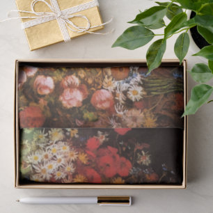 Papier Mousseline Nature morte Fleurs dans un vase de Vincent van Go