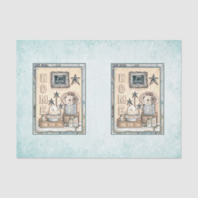 Papier Mousseline Nautical Beach Design Series 15 (Recto)