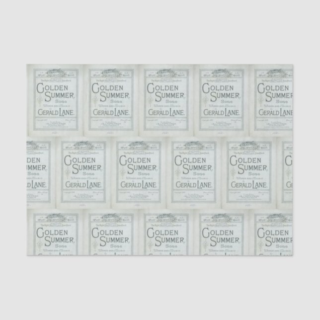 Papier Mousseline Nautical Beach Design Series 16 (Recto)