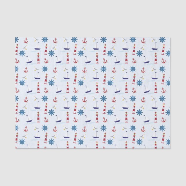 Papier Mousseline Nautique d'été (Recto)