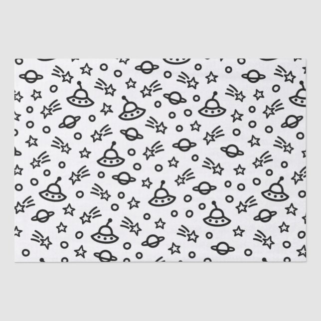 Papier Mousseline Navire spatial (Recto)