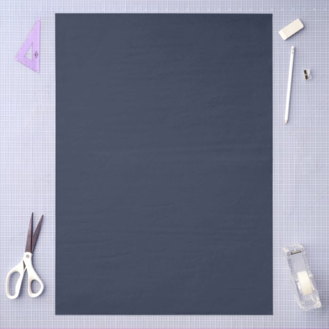 Papier Mousseline Navy Blue (Artisanat)