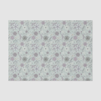 Papier Mousseline Neige Vintage