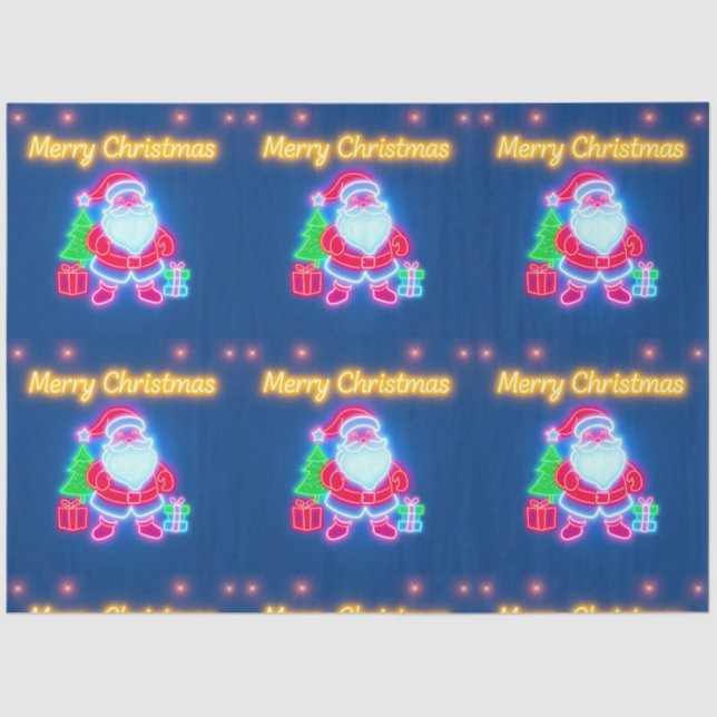 Papier Mousseline Neon Modern Christmas Holiday Collection (Recto)