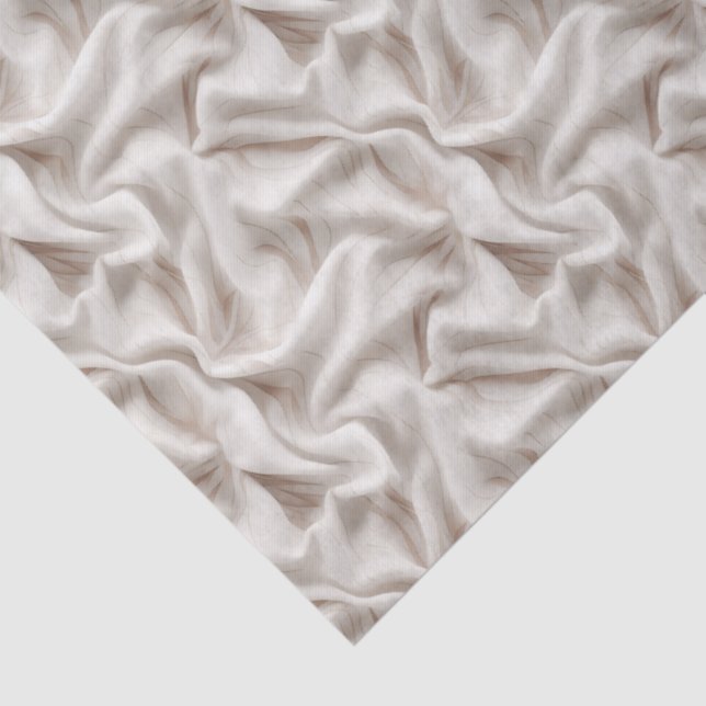Papier Mousseline Neutral Abstract Beige, Cream & Ivory Tissue Paper (Détail)