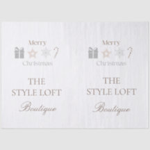 Neutral Merry Christmas Minimalist Boutique Shop