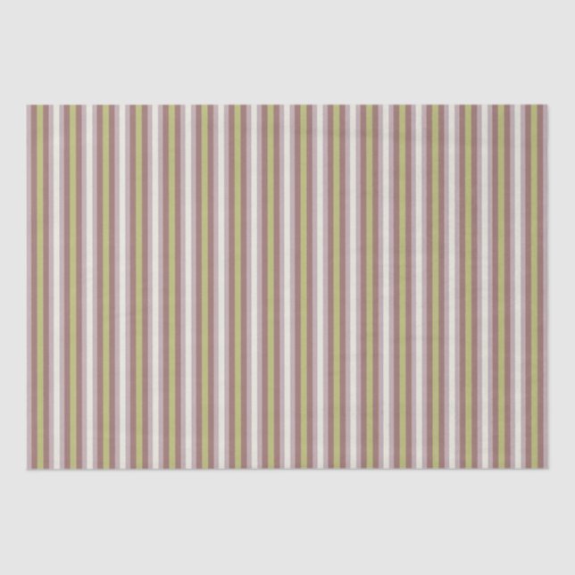 Papier Mousseline Neutres Chauds Vertical Candy Stripes Artisanat (Recto)