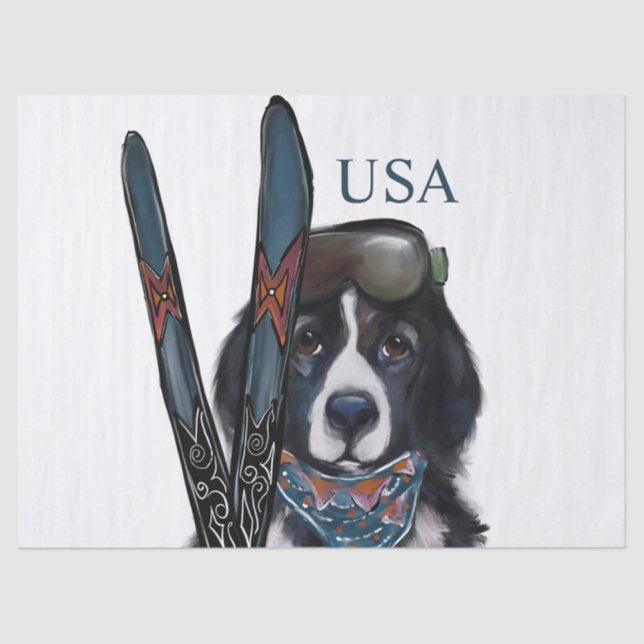 PAPIER MOUSSELINE NEWFOUNDLAND DOG  (Recto)