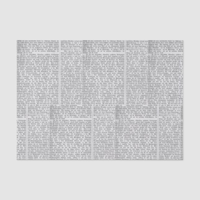 Papier Mousseline Newsprint allemand vintage (Recto)