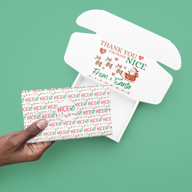 Papier Mousseline Nice avec Mark Noël Tissue Papier papier (Let someone special know how nice they are with this cute Christmas tissue paper!)
