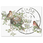 Nid d'oiseau Marque postale française Découpage vi
